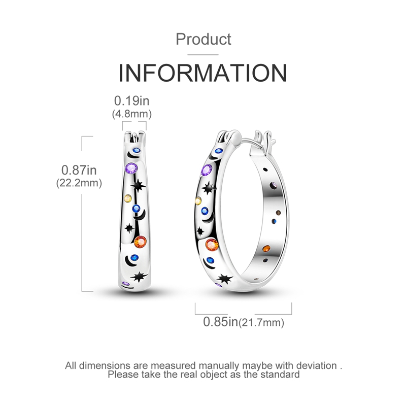 Women's Dazzling Starry Sky Earrings, Modern Design